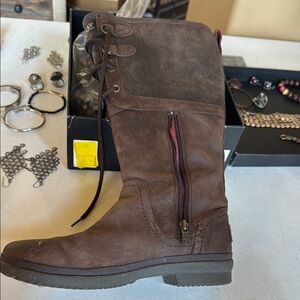 UGG Brown Winter Boots with Suede Finish
